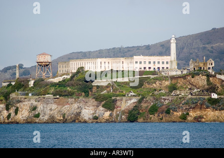 Ein Blick auf die Insel Alcatraz in der San Francisco Bay, Kalifornien Stockfoto