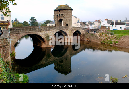 Monnow Brücke Monmouth Monmouthshire Wales UK EU Datierung aus dem Jahre 1272 Stockfoto