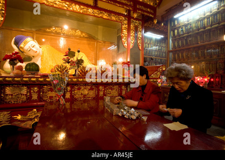 Longhua Tempel, Longhua Tempel und Pagoden, Shanghai Stockfoto