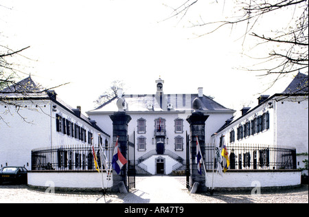 Vaalsbroek Restored Schloss circa 1420, modernen Komfort mit Eleganz der Vergangenheit, Restaurant, Gartenterrassen, gemischt Stockfoto