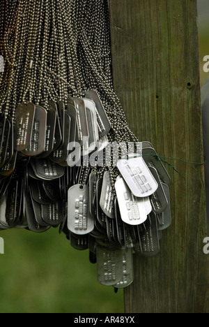 Washington, DC 10.11.02 677 Erkennungsmarken, die 677 Sanitätern darstellen in den Vietnam-Krieg getötet. Stockfoto