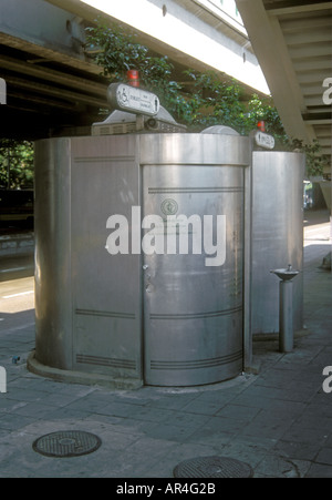 Öffentliche Toiletten, saubere Toiletten, Bangkok, Thailand Stockfoto