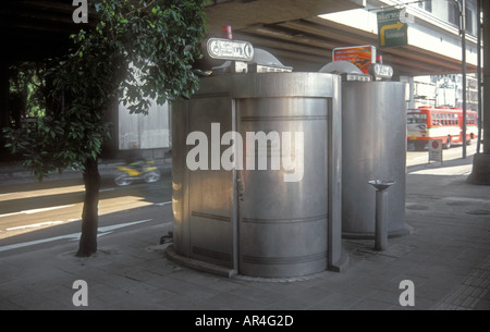 Öffentliche Toiletten, saubere Toiletten, Bangkok, Thailand Stockfoto