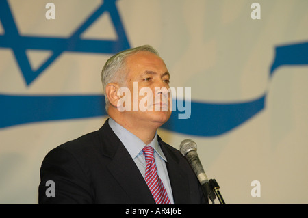 Israels Ministerpräsident Binyamin Netanyahu Stockfoto