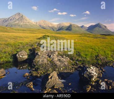 Schwarz Cullins Berge Inverness-Shire Highlands Schottland GPLM 1122 Stockfoto