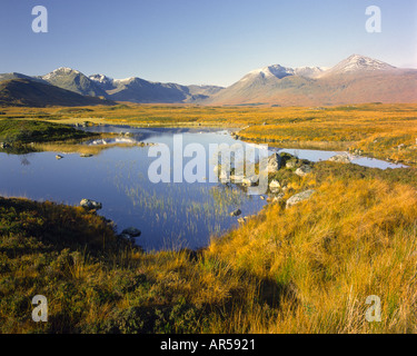 Rannoch Moor Schottland man Na h Achlaise im Herbst GPLM 1126 Stockfoto