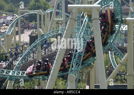 Koloss Achterbahn im Thorpe Park Surrey UK Stockfoto