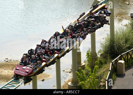 Koloss Achterbahn im Thorpe Park Surrey UK Stockfoto