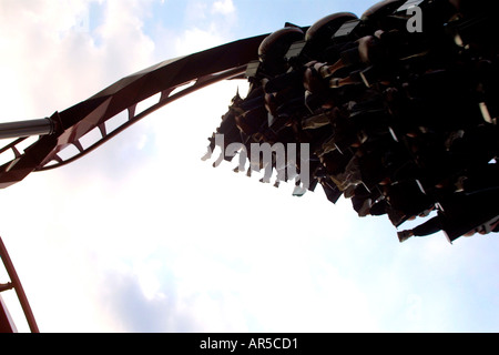 Nemesis Inferno Achterbahn im Thorpe Park, Surrey, UK Stockfoto