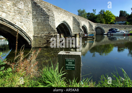 East Farleigh Brücke, Südost-England Stockfoto