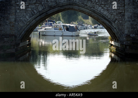 East Farleigh Brücke, Südost-England Stockfoto