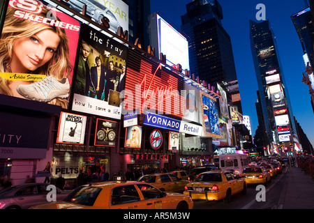 Broadway und Times Square in NewYork Stockfoto