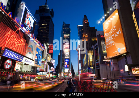 Broadway und Times Square in NewYork Stockfoto