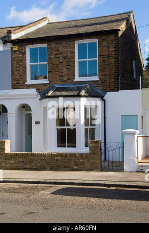 Äußere edwardianischen Haus. SW London HOMER SYKES Stockfoto