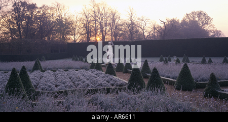 Der Kirschgarten, aufgenommen im Winter an Ham House Surrey Stockfoto