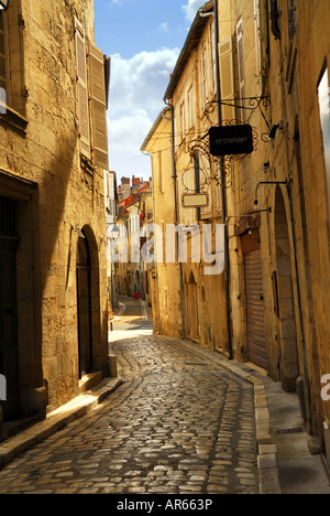 Mittelalterliche Gasse in der Stadt von Perigueux Perigord Frankreich Stockfoto