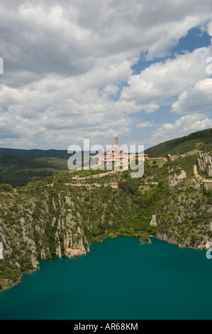 El Grado Reservoir und Torreciudad Heiligtum ist das operative Zentrum Christian beeinflussen Gruppe Opus Dei, Spanien Stockfoto