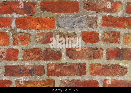 Alte Mauerwerk Wand in York, Großbritannien Stockfoto