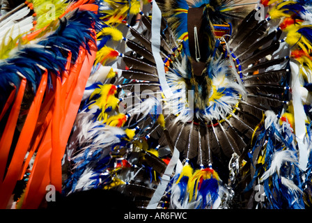 Szenen aus der New Mexico State Fair einschließlich Native American Pow Wow tanzen Rituale Stockfoto