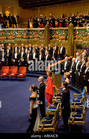 Die Nobelpreisverleihung 2007 im Konzerthaus Stockholm in Schweden Stockfoto