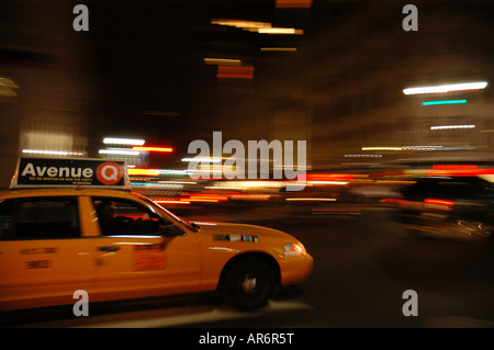 Taxi in New York City New York USA Taxi de la Ciudad de Nueva York Nueva York Estados Unidos Stockfoto