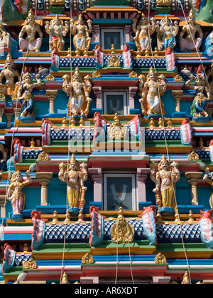 Detail auf einen Hindu-Tempel in Rangun Stockfoto