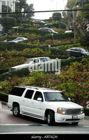 Lombard Street, San Francisco, Kalifornien, USA Stockfoto