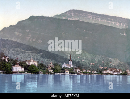 Weggis, Rigi, Schweiz Stockfoto