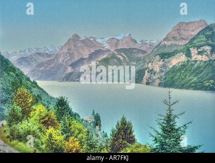 Urnersee und Urirotstocks Vierwaldstättersee Schweiz Stockfoto