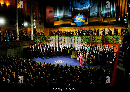 Die Nobelpreisverleihung 2006 im Konzerthaus Stockholm in Schweden Stockfoto