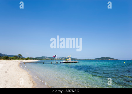 Strand von San Ciprianu, in der Nähe von Porto-Vecchio, Korsika, Frankreich Stockfoto