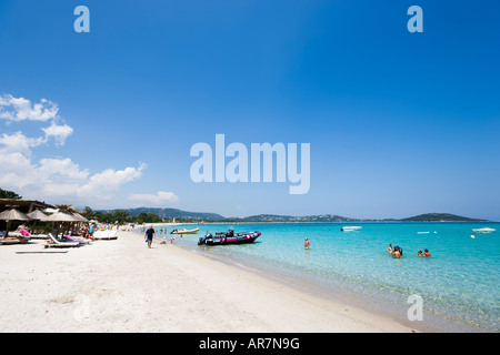 Strand von San Ciprianu, in der Nähe von Porto-Vecchio, Korsika, Frankreich Stockfoto