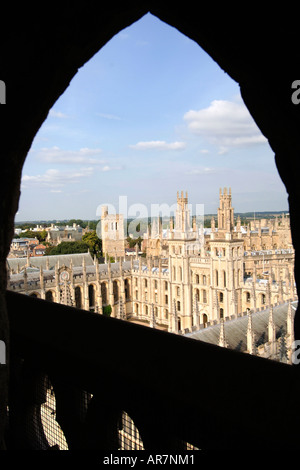 Ansicht des All Souls College an der University of Oxford in Oxford, England. Stockfoto