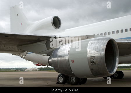 Königliche Luftwaffe Lockheed L1011 Tri-Star Transport und Betankung Flugzeuge zu RAF Brize Norton Stockfoto