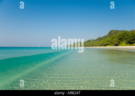 Strand Nummer sieben auf Havelock Island in den Andamanen in Indien Stockfoto