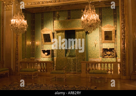 Das Kingsize-Bett, Vaux le Vicomte, Frankreich Stockfoto