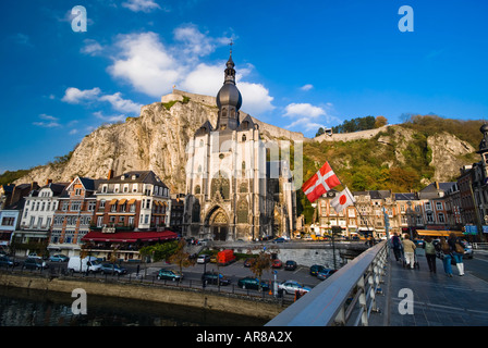 Stadt von Dinant Belgien in den Ardennen an einem beautful Tag Stockfoto