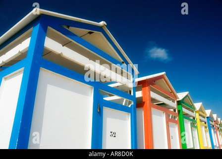 Badehäuschen am S Agaro Costa Brava Katalonien Catalunya Spanien Stockfoto