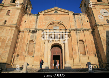 Die Kirche des Heiligen Johannes Valletta Malta Stockfoto