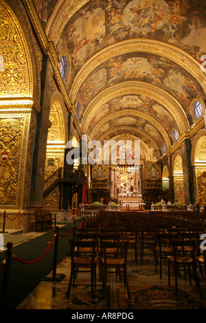 St. Johanneskirche in Valletta Malta Stockfoto