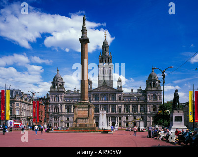 George Square-Glasgow-Schottland-Großbritannien Stockfoto