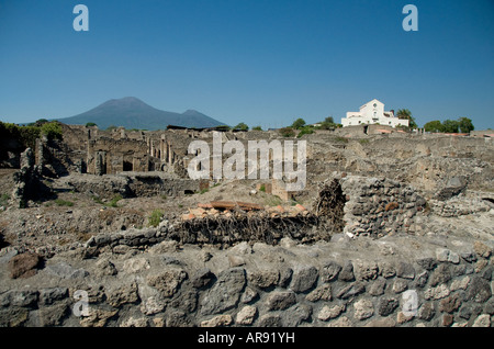 Ein Blick auf den Vesuv, Pompeji Stockfoto