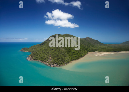 Kap-Grafton und Mission Bay in der Nähe von Cairns North Queensland Australien Antenne Stockfoto