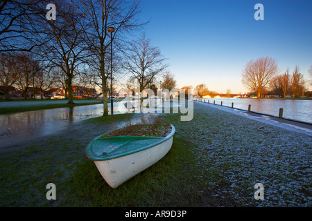 Beccles an einem Wintermorgen Stockfoto