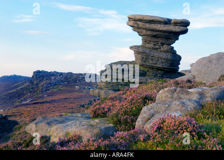 Die "Salzstreuer" "rock Formation" oben Ladybower Vorratsbehälter auf"Derwent" in Derbyshire "Great Britain" Stockfoto