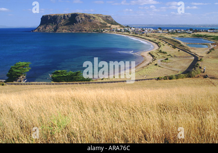 Die geologische Besonderheit namens "The Nut" bei Stanley in Nord-West-Tasmanien Stockfoto