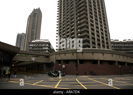 Lauderdale und Shakespeare Türme Barbican London Stockfoto