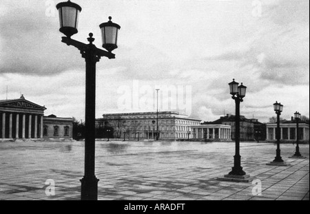 Geographie/Reise, Deutschland, München, Königsplatz, Aussicht, 1930er Jahre, Stockfoto