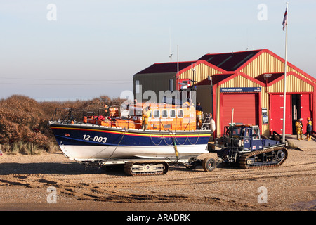 Wells Rettungsboot zum zurückkehren zu Stockfoto