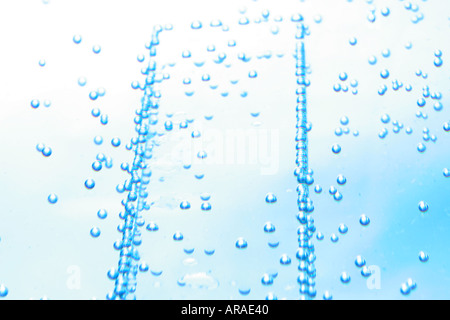 o 2 zwei Studio innen innen Luftblasen Stockfoto